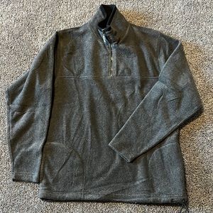 Ferruche Casual Fleece Pullover Long Sleeve Mens Size M Grey 1/4 Zip Jacket